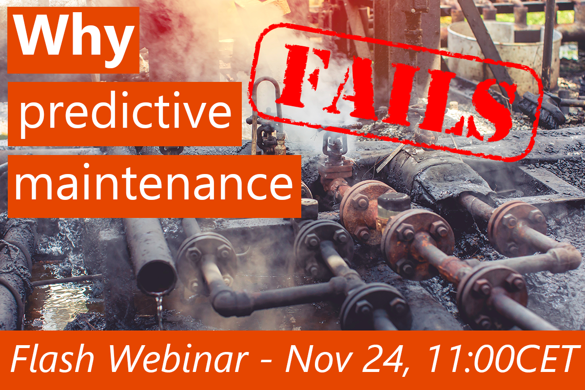 Why predictive maintenance projects fail, November 24, 2020